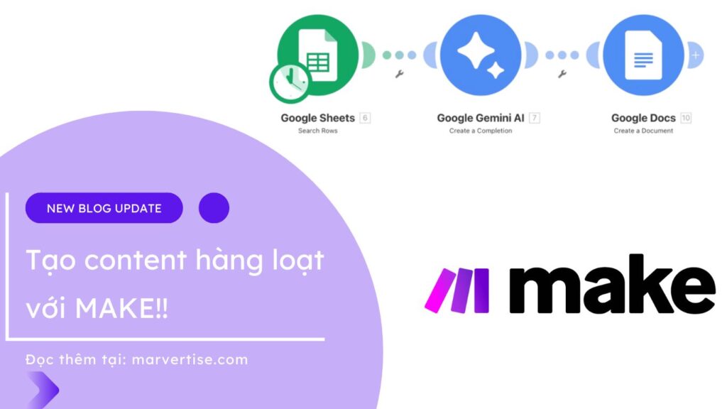 Tạo content hàng loạt với Make