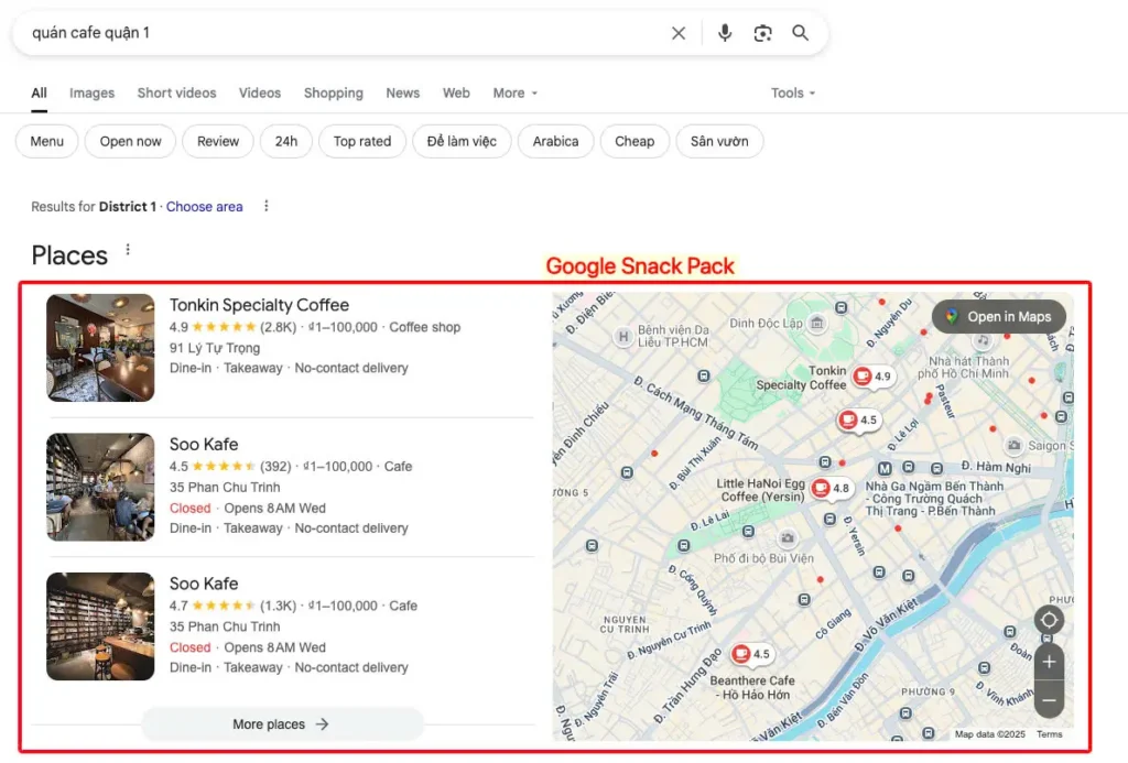 Google Snack Pack là gì